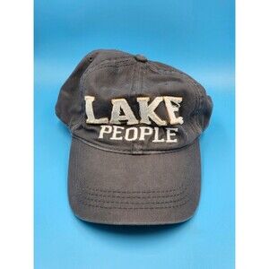 Lake People Gray Distressed Premium Quality Adjustable Embroidered Hat